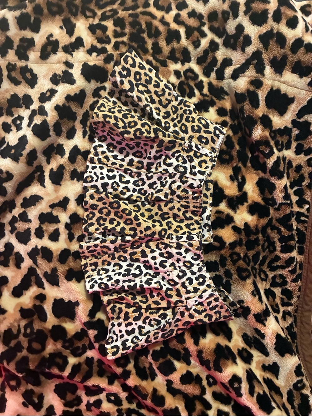 Almost Famous Girls Leopard Ruffle Skirt - Brown & Black